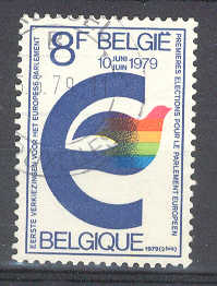 6577 - Belgio 1979 - Elezione del Parlamento Europeo - francobollo usato