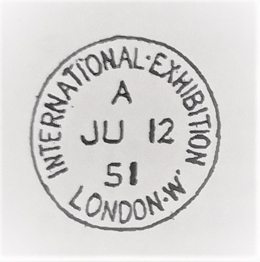 1851 London - primo annullo speciale
