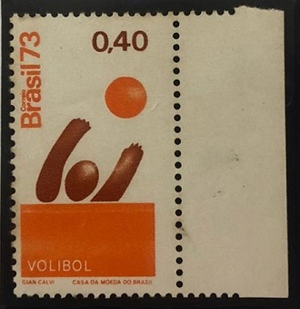 1973 Brasile - stampa errata in arancio