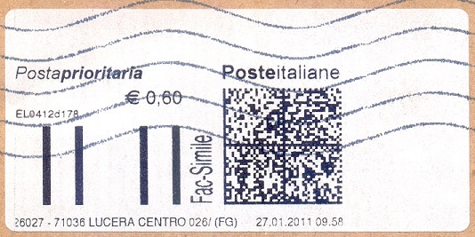 Olivetti - Prioritaria label 1