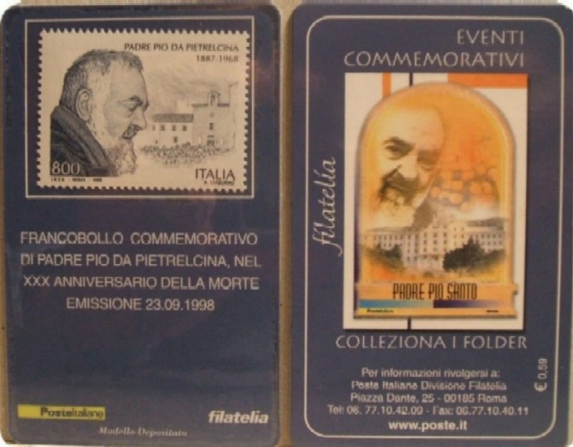 Tessera Padre Pio 1998