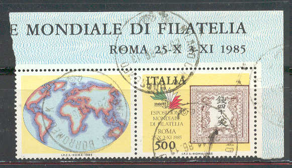 11995 - 1985 - Italia 85 L.500 (Giappone) con appendice - usato