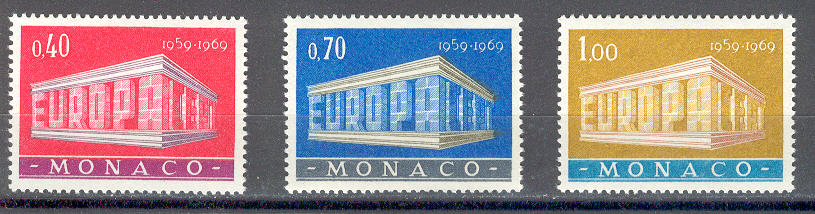 12545 - Monaco - serie completa nuova: Europa 1969