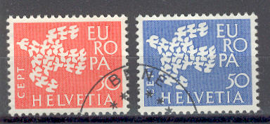 12980 - Svizzera - serie completa usata: Europa CEPT 1961