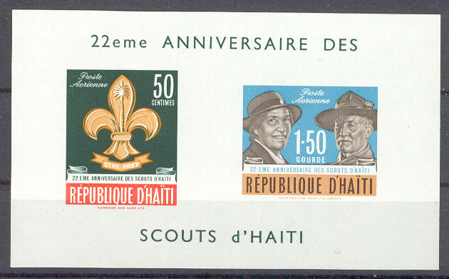 13222 - Haiti - BF nuovo - 22 anniversario degli scouts d  Haiti