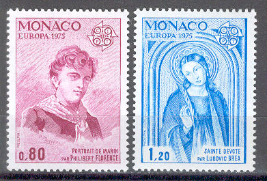 13310 - Monaco - serie completa nuova: Europa CEPT 1975