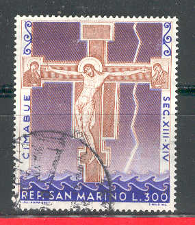 14288 - 1967 San Marino L.300 - La crocifissione Cimabue - usato