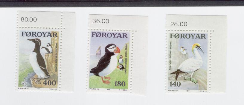 14966 - Far Oer - serie completa nuova: Uccelli del mare del Nord