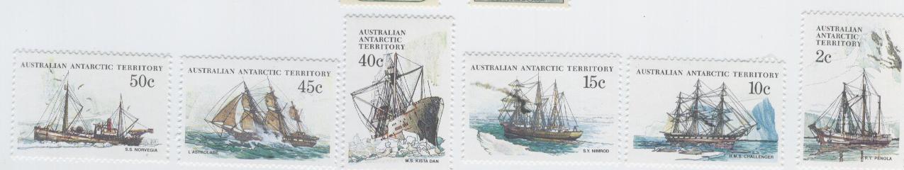 19591 - Australian Antartic Territory - serie completa nuova: Navi artiche