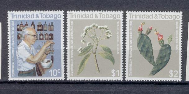 18008 - Trinidad e Tobago - serie completa nuova del 1982 - Congresso internazionale di farmacia