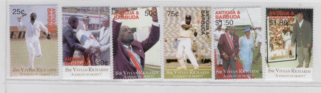 18123 -  Antigua e Barbuda - serie completa nuova: 50 anni di Sir Vivian Richards