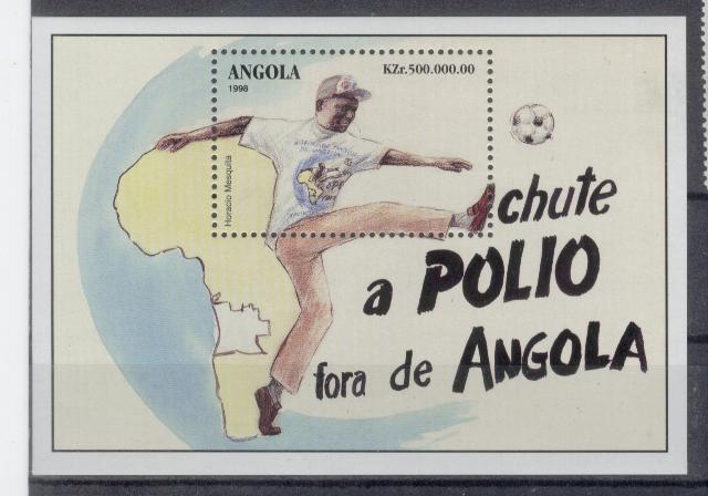 18269 - Angola - foglietto nuovo: Lotta contro la poliomelite