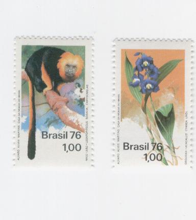 18295 - Brasile  - serie completa nuova: fauna e flora locale
