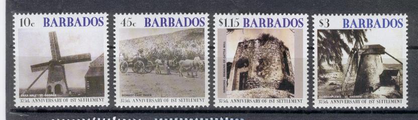 19298 - Barbados - serie completa nuova: 375anniversario del primo insediamento