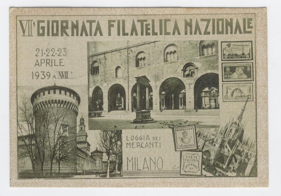 20165 - Cartolina commemorativa ed annullo speciale VII° Giornata filatelica nazionale 1939