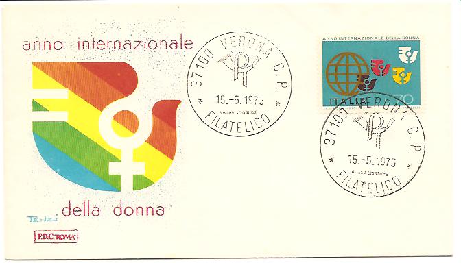 20616 - Italia - busta fdc con serie completa: Anno internazionale della Donna