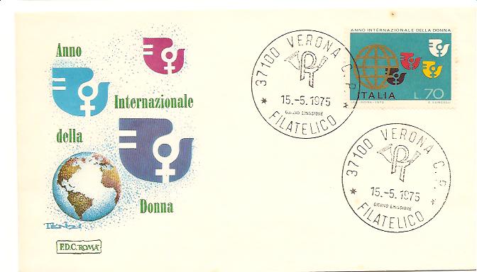 20617 - Italia - busta fdc con serie completa: Anno internazionale della Donna