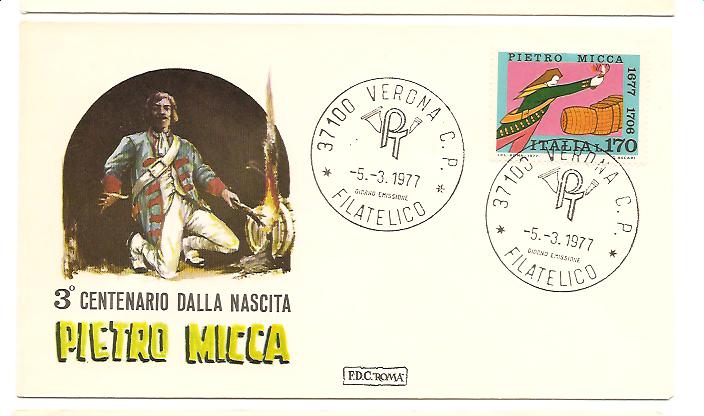 20718 - Italia - busta fdc con serie completa: 3 centenario della nascita di Pietro Micca