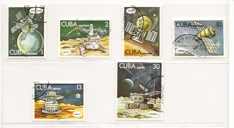 20908 - Cuba - serie completa usata: Missioni spaziali
