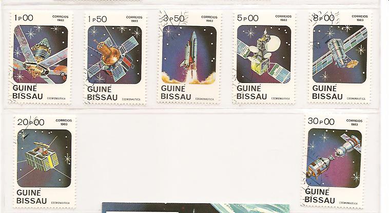 20910 - Guinea Bissau - serie completa usata: Cosmonautica