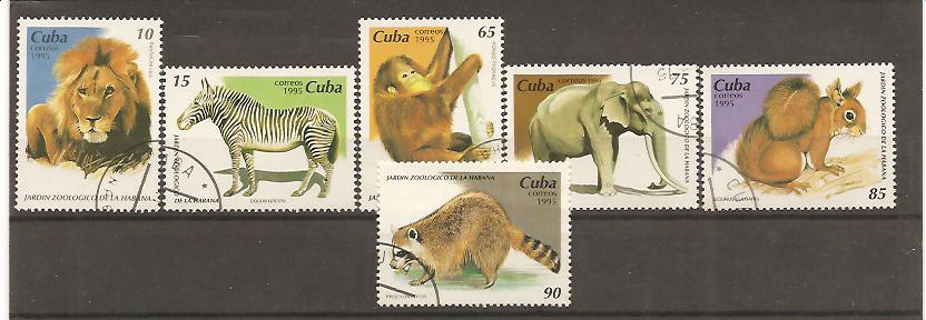 21582 - Cuba - serie completa usata: Zoo di L Avana