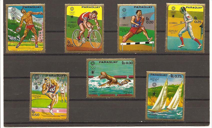 22110 - Paraguay - serie completa nuova: Olimpiadi di Monaco 1972