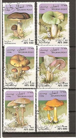 22370 - Afghanistan - serie completa usata: Funghi