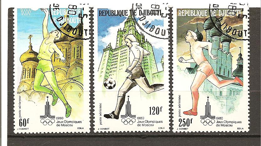 22531 - Gibuti - serie completa usata: Olimpiadi di Mosca 1980