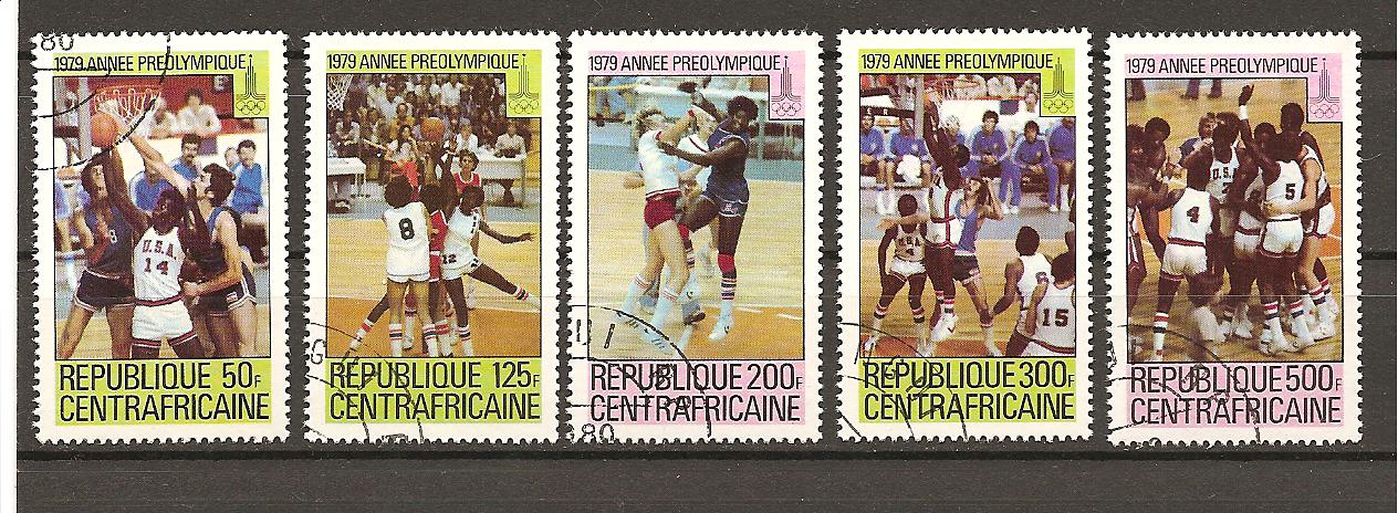 22532 - Centrafrica - serie completa usata: Olimpiadi di Mosca 1980