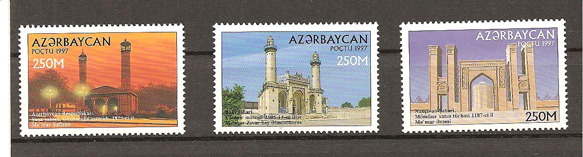 22921 - Azerbaigian - serie completa nuova: Y&T n° 356/358 - 1997 -