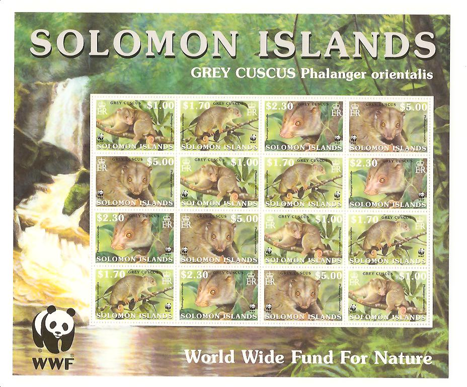 23811 - Salomone - foglietto nuovo: Cuscus grigio - WWF