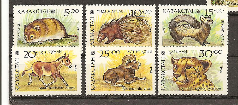 23864 - Kazakistan - serie completa nuova: Fauna locale