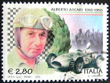 24642 - 2005 - Cinquant.rio della morte di Alberto Ascari, pilota automobilistico. Unif. n.2880  us.