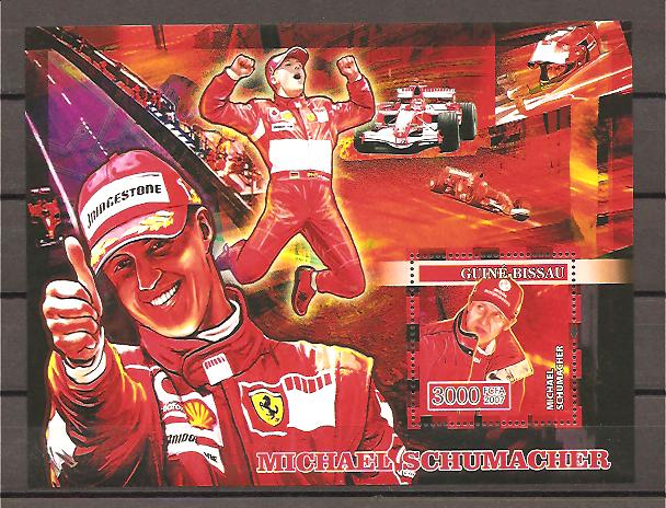 25065 - Guinea Bissau - foglietto nuovo: Michael Schumacher
