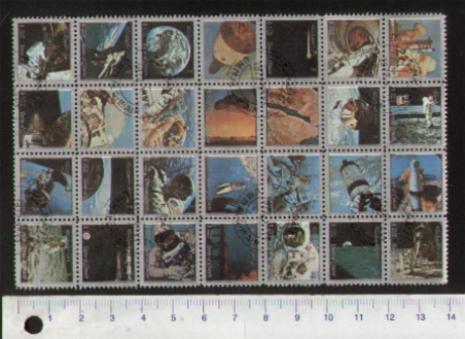 26228 - UMM AL QIWAIN 1972-S-184 *  CONQUISTE SPAZIALI  - 28 valori serie completa timbrata