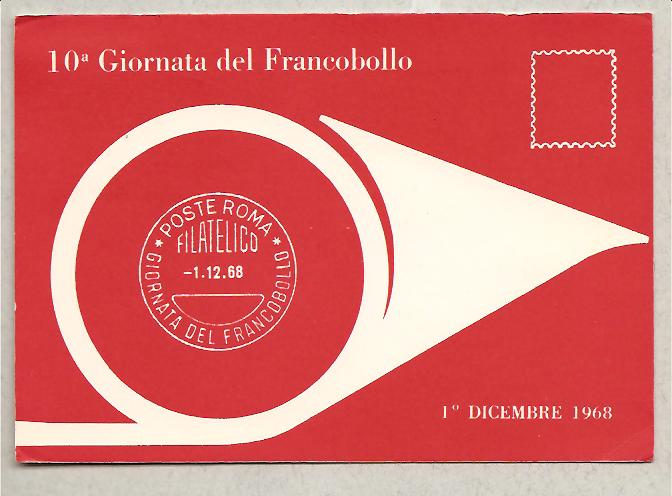 26414 - Italia - cartolina 1 giorno X Giornata del francobollo