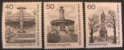 27724 - Berlino - 1980 - Monumenti di Berlino. M. n.634/636  **