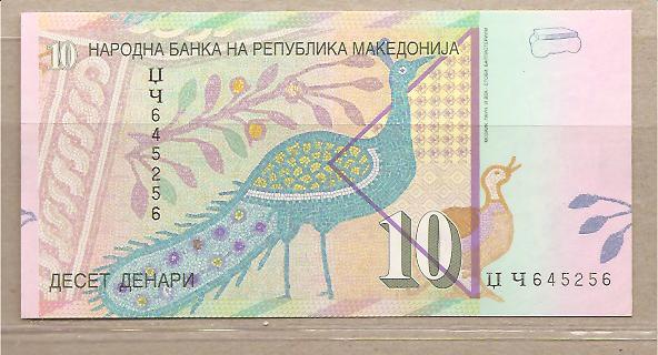 27867 - Macedonia - banconota non circolata da 10 Dinari - 2007 -