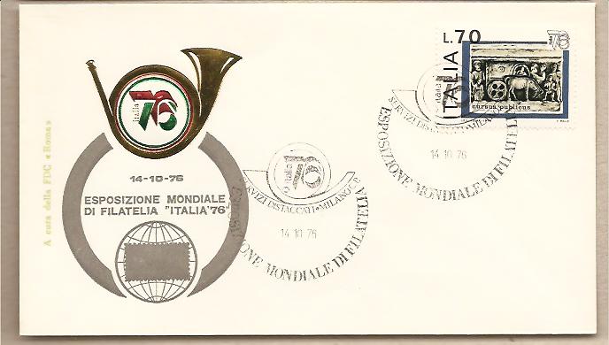 28067 - Italia - busta FDC: Esposizione mondiale di filatelia - 1976 -