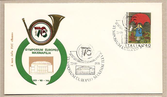 28073 - Italia - busta commemorativa con annullo speciale: Symposium Europeo Maximafilia  - 1976 -