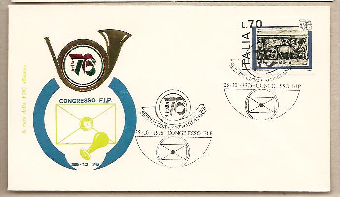 28075 - Italia - busta commemorativa con annullo speciale: Congresso FIP  - 1976 -