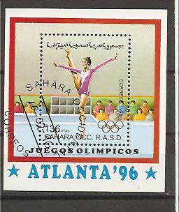 28342 - Sahara Occ. - foglietto usato: Olimpiadi di Atlanta 1996