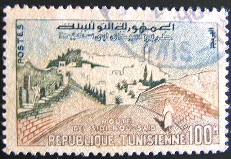 28442 - 1959/61 - Strada per Sidi-bou-Said. Scott. n.362   us.