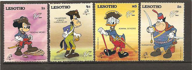 28451 - Lesotho - serie completa nuova: 200 anni della Rivoluzione Francese