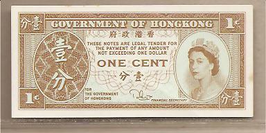 28468 - Hong Kong - banconota non circolata da 1 Centesimo