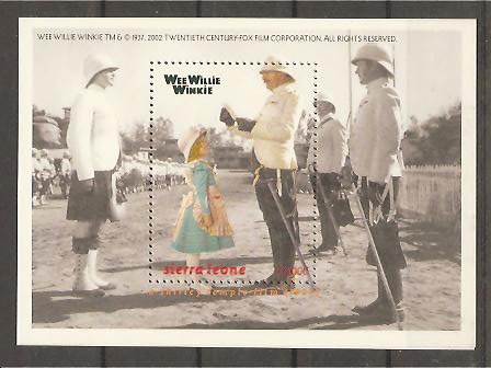 28582 - Sierra LEone - foglietto nuovo: Shirley Temple - Wee Willie Winkie