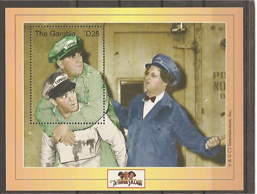 28646 - Gambia - foglietto nuovo: The Three Stooges