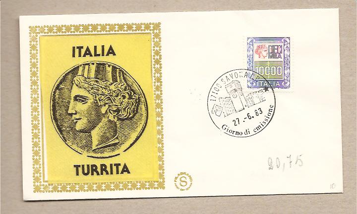 29535 - Italia - busta fdc con serie completa: Alti valori - valore da  10.000