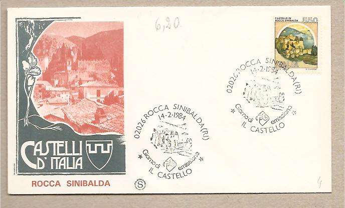 29536 - Italia - busta fdc con serie completa: Castelli d Italia - valore da  550