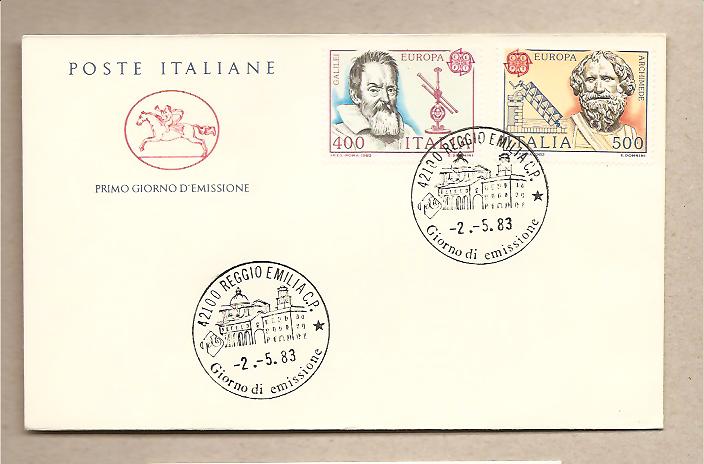 29558 - Italia - busta fdc con serie completa: Europa CEPT 1983